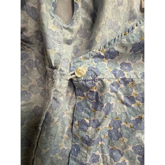 Laura Ashley Dress Wrap Style Floral Blue Girls Size‎ 6 Years Cotton - Picture 6 of 8